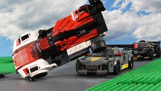 Lego Porsche 963's Crash : Lego Stop-Motion