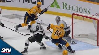 Predators' Roman Josi Pulls Off Beautiful Toe Drag To Set Up Jonathan Marchessault