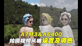 索尼a7m3 a6400拍摄视频风格Cine4 Slog3 HLG3详细设置及后期调色流程