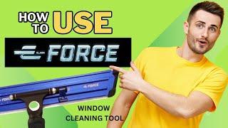 How to use E-FORCE.  A two tool system for cleaning Low E Glass.