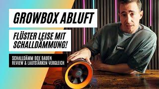 Abluft Upgrade für meine Growbox - Sehr Leise mit Schallgedämmter Box | Nie wieder Probleme mit RLF