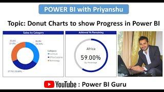 Progress Chart and Donut Chart in Power BI