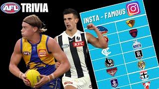 The Most Followed Player on INSTAGRAM for Every AFL Club?