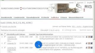 OGH RIS Entscheidungssuche mit Geschäftszahl