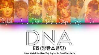 BTS (방탄소년단) - DNA Color Coded Han/Rom/Eng Lyrics