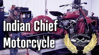 1951 Indian Chief Motorcycle - Gold Member Garage