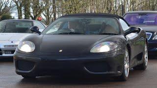 High speed runs in a decat Ferrari 360 Spider at Vmax Stealth