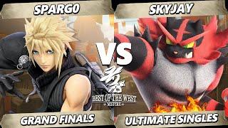 Best of the West II GRAND FINALS - Spargo (Cloud) Vs. Skyjay (Incineroar) Smash Ultimate - SSBU