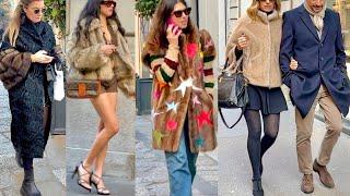 MILAN DECEMBER 2024 STREET FASHION ️WINTER OUTFITS & WINDOW SHOPPING IN MILAN #vanityfair