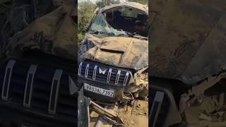 Scorpio का भयंकर accident #mahindrathar #tharfortuner #trendingshorts #ytshorts #shortvideos