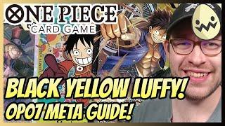 One Piece Card Game: OP07 Meta Black Yellow Luffy Guide! Combos, Gameplay & Deck List!