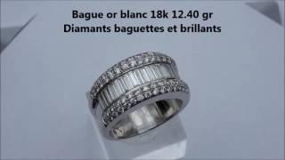 Bague or 18k et diamants baguettes et brillants pour 4.20 carats - 12.40 grammes