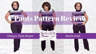 27- Pattern Review: Ponte Pants - Using a Block (Burda 6636)