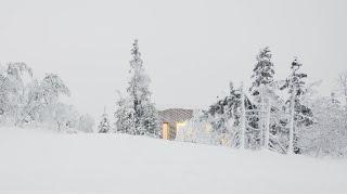 Skigard Hytte Cabin designed by Mork-Ulnes Architects, located in Kvitfjell Resort, Fåvang, Norway.