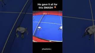 He gave it all for this SMASH  #shorts #padel