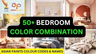 Color Combination For Bedroom With Color Codes and names From Asian Paints | Bedroom Colour