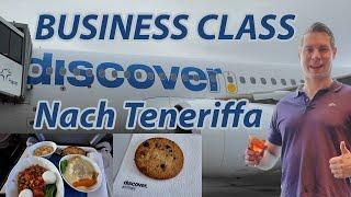 DISCOVER-AIRLINES BUSINESS-Class flight from Frankfurt to Teneriffa ️