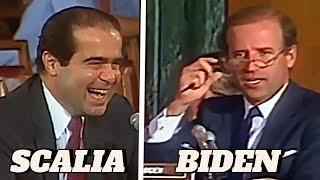 Biden Plays Intellectual and Scalia Laughs Off the Exchange