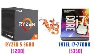 Ryzen 5 3600 Review VS Intel i7-7700K 1080p Benchmark - 7 Games Tested 2019