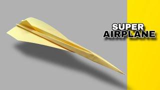 How to make Tupolev tu-144 concorde paper plane || Best paper airplane || easiest paper plane