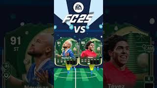 Overal Of Fc25 Neymar Jr Winter Wildcards vs Tévez Winter Wildcards #fc25 #fifa #easportsfc #shorts