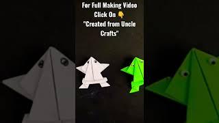 Jumping Paper Frog | DIY | Origami | Paper Crafts | Uncle Crafts