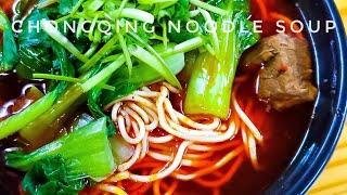  SUPER SPICY Chinese Noodle Soup from Chongqing  | Chinese Street Food