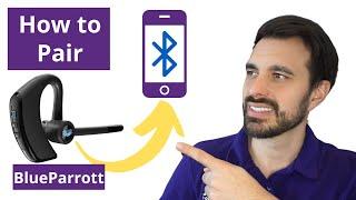 How to Pair BlueParrott M300-XT Bluetooth Wireless Headset to Mobile Phone