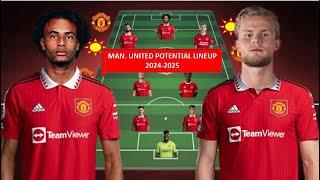 MANCHESTER UNITED POTENTIAL STARTING LINEUP WITH TRANSFER TARGET SUMMER 2024 ~ TRANSFER NEWS
