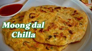 Moong dal Chilla | Healthy breakfast | Chilla recipe |