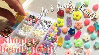 shopee beads haul (cute and funky beads!) | philippines