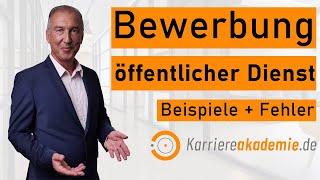 Bewerbung öffentlicher Dienst ️ Anschreiben + Lebenslauf passgenau formulieren