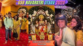 GSB Navratri Dahisar 2024 | Saraswati Devi Avatar | Konkani Family Food Life Style Ganesh Kini Vlogs