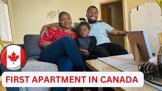 They finally get their first apartment in Canada | House Tour.