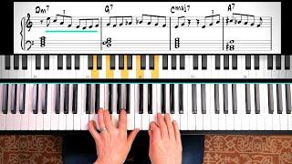 The 2-5-1 CHORD PROGRESSION EXPLAINED for JAZZ PIANO