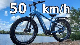VERGESST die anderen E Bikes... 50Km/h auf Knopfdruck! Test des Mokwheel Basalt Trekking FATBIKE...