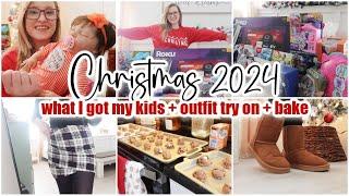 *2024* WHAT I GOT MY KIDS FOR CHRISTMAS // clean + bake + try on haul