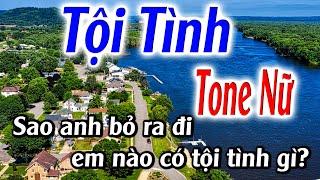 Tội Tình Karaoke Tone Nữ Karaoke Đăng khôi - Beat Mới