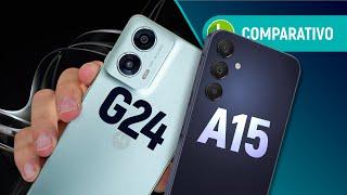 MOTO G24 vs GALAXY A15: qual o MELHOR CELULAR BÁSICO 4G para COMPRAR? | Comparativo