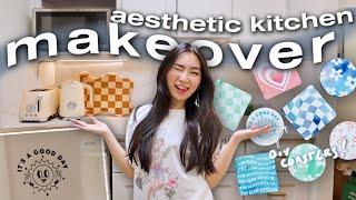 diy aesthetic kitchen makeover 