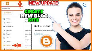 How to create new blog site with blogger 2024 | Full Guide