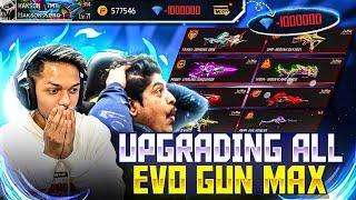 Upgrading All Evo Gun Skins Max With More Than 150000 Diamonds  No Clickbait  Free Fire  King