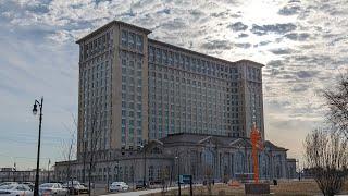 Walking through the restored Michigan Central station in Detroit