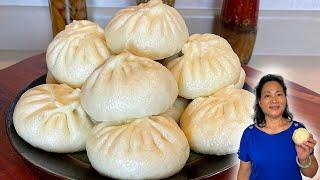 Simple and delicious Meat and Vegetable filled Steamed Bun Recipe!