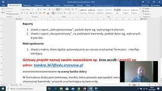 Prosty projekt w MS Access cz.2