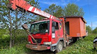 Перевозим дом с сопровождением. Полоса препятствий.
