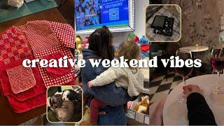 VLOG | valentines day fun, starting a quilt coat, and our new pet!!