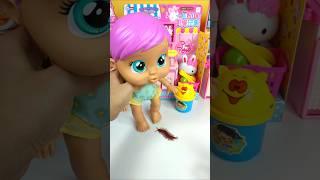 Satisfying with Unboxing & Review Cute Doll Pink Cleaning Toys Video | ASMR Videos no music