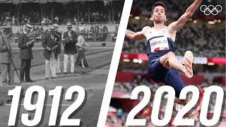  Evolution of Men's Long Jump at the Olympics! | Then and Now