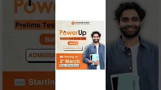 PowerUp Prelims Test series by Vajiram and Ravi #upsc #prelims